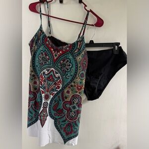 Colorful Paisley Swimsuit Set